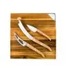 Laguiole StyleDeVie Serveerplank Acaciahout met kaasmessen