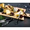Laguiole Style de Vie Premium Line Kaasmessen (8 stuks) Zwart met Eiken Serveerplank - Afbeelding 2