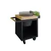 OFYR Kamado Table Black 65 Pro Teak Hout BGE