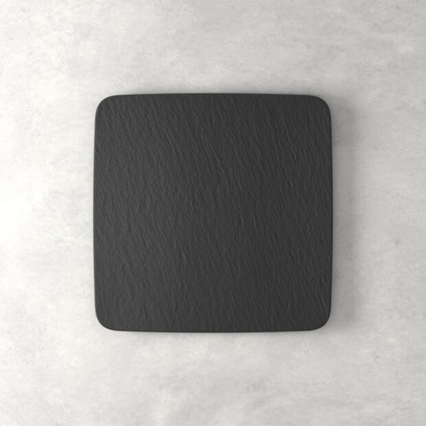 Villeroy & Boch Manufacture Rock vierkante serveerschaal - zwart/grijs