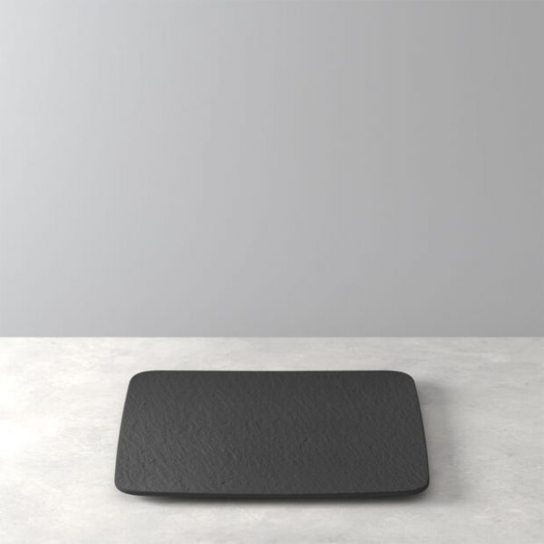 Villeroy & Boch Manufacture Rock vierkante serveerschaal - zwart/grijs