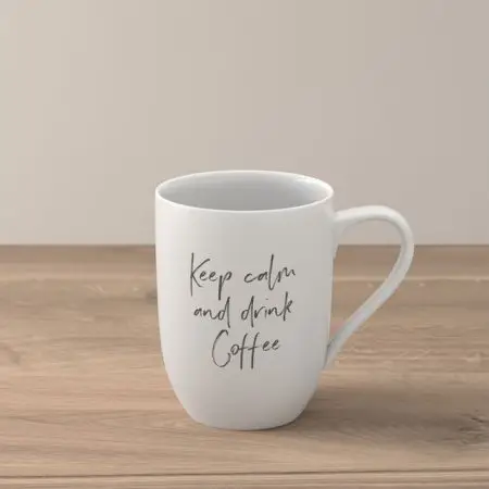 Villeroy & Boch Statement Mok "Keep calm and drink coffee"