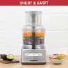 Magimix CS 3200 XL - Mat Chroom - raspen en snijden
