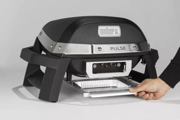 Weber Pulse 1000 - Zwart - elektrische barbecue handige vet opvang